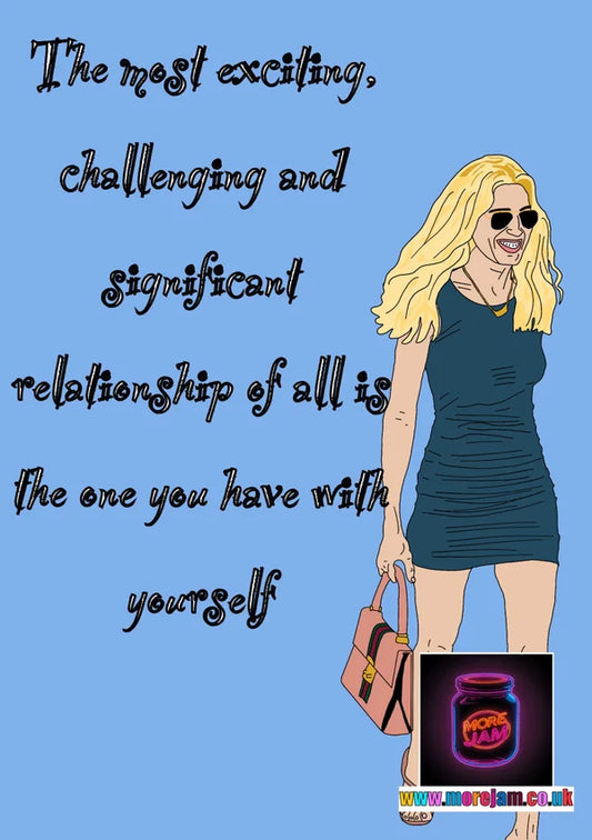 Carrie Bradshaw Self Help | Funny Sex and the City Card | More Jam