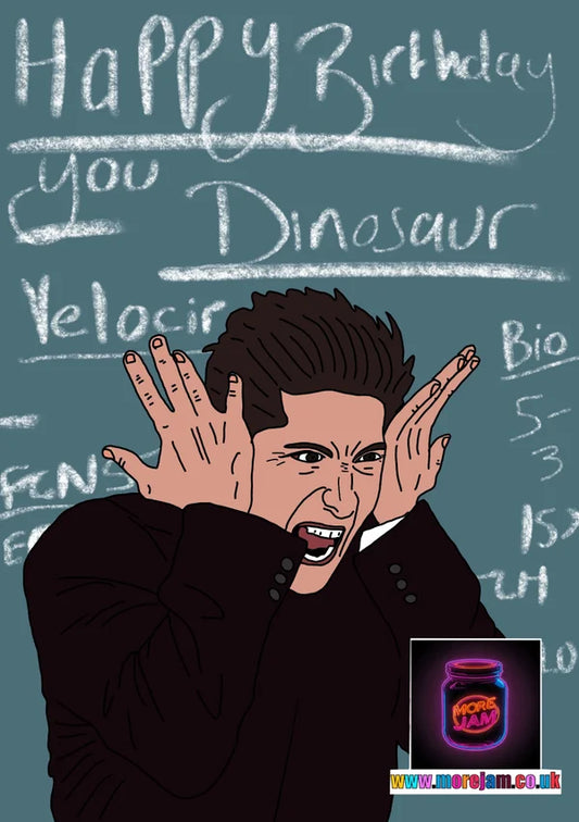Birthday Card Dinosauross Friends Ross Geller | More Jam