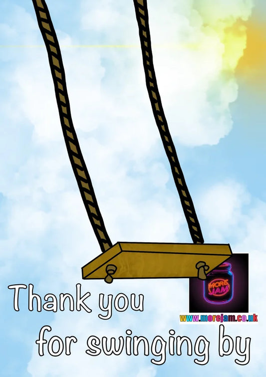 Mental Health Card Thanks for Swinging By | More
