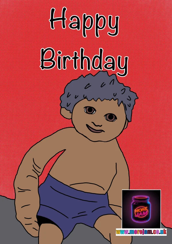 Taking a Dip | Funny Tots TV Birthday Card | More Jam