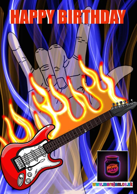 Birthday Card Rock n Rolllll | More Jam