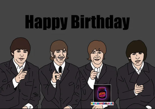 Birthday Card The Beatles | More Jam