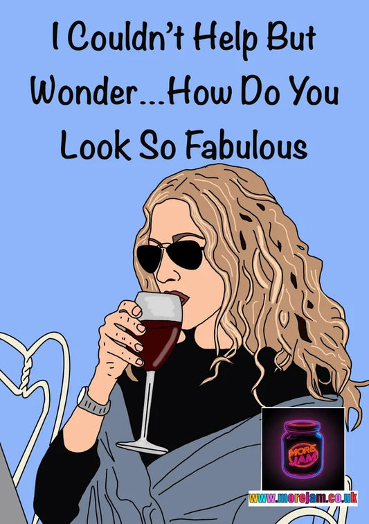 Carrie Bradshaw Wonderment | Sex and the City Card | More Jam