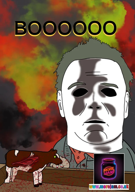 Tiny Myers | Funny Tots TV Halloween Card | More Jam