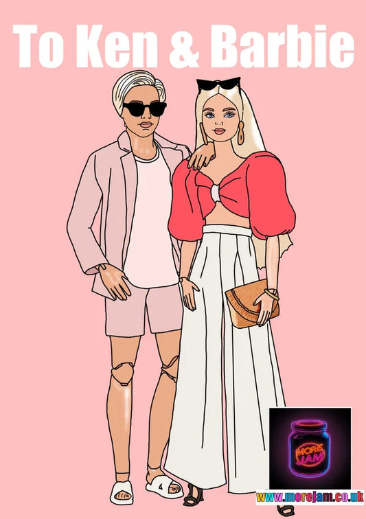 To Ken & Barbie | Barbie Greetings Card | More Jam