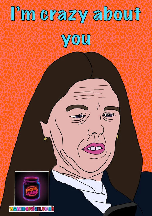 Catfish Mom Kendra Licari Crazy | True Crime Greetings Card | More Jam
