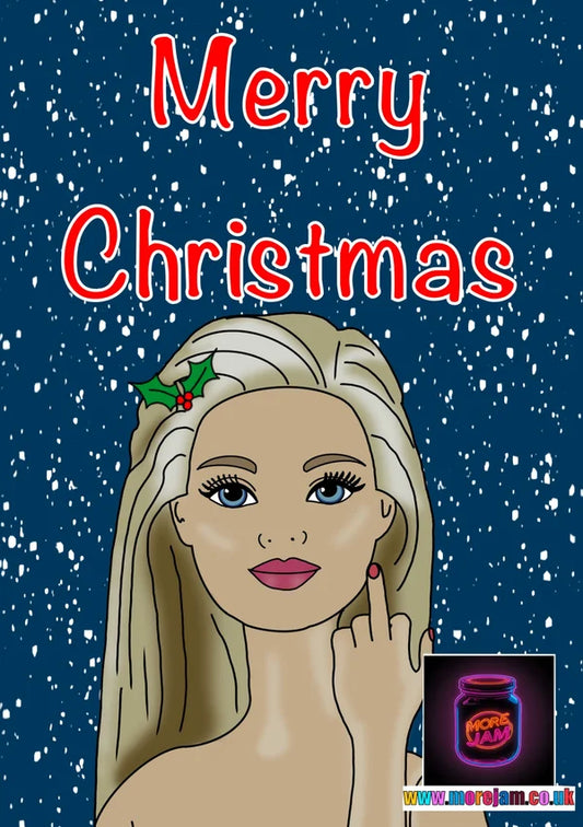 Rude Barbie | Funny Barbie Christmas Card | More Jam