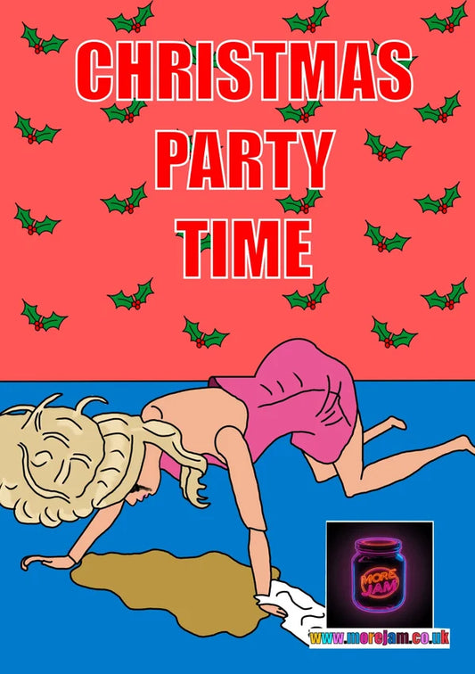 Barbie Party Mode | Funny Barbie Christmas Card | More Jam
