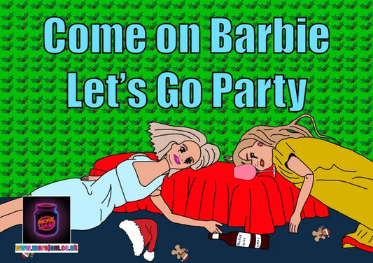 Christmas Card Christmas Party Barbie
