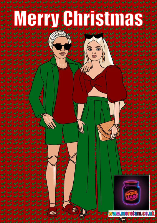 Barbie & Ken Christmas Card | More Jam