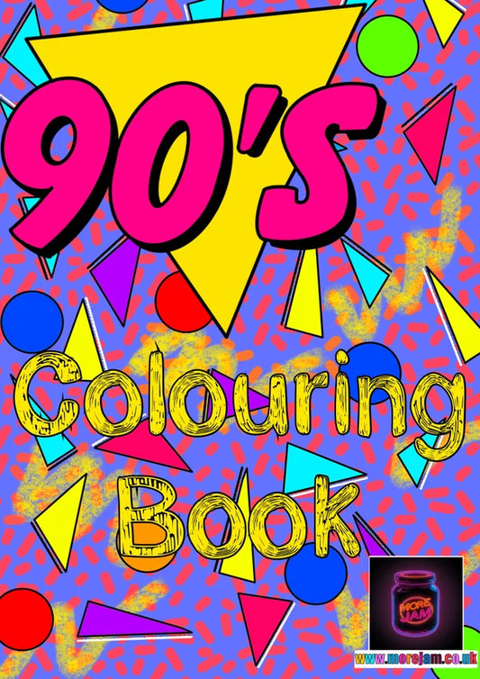 90s Colouring Book A4 | More Jam