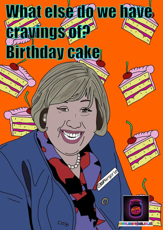 Marjorie Dawes Birthday Cake | Little Britain Birthday Card | More Jam